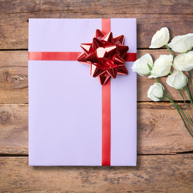 Pastel Lilac Solid Color | Classic | Elegant Wrapping Paper (Creator Uploaded)