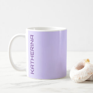 Pastel Lilac Solid Color Classic Personalized Coffee Mug