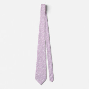 Pastel Lilac Spring Paisely Neck Tie