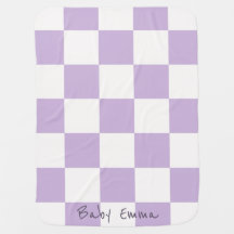 Pastel Lilac & White Classic Gingham