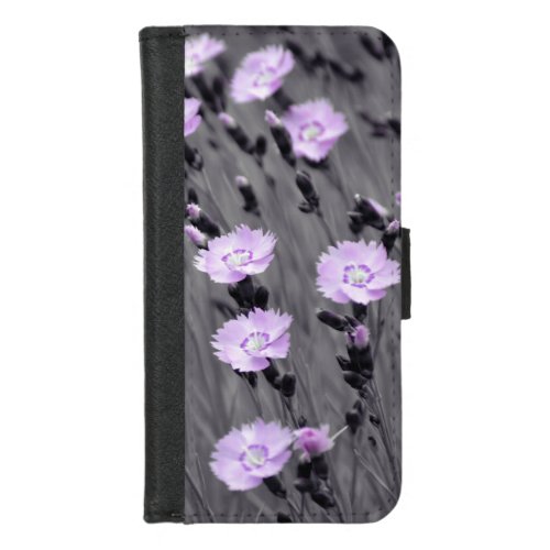 Pastel Lilac Wildflowers iPhone 87 Wallet Case