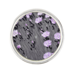 Pastel Lilac Wildflowers Lapel Pin