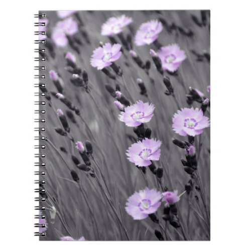 Pastel Lilac Wildflowers Notebook