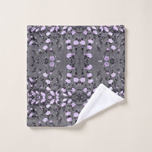 Pastel Lilac Wildflowers Wash Cloth