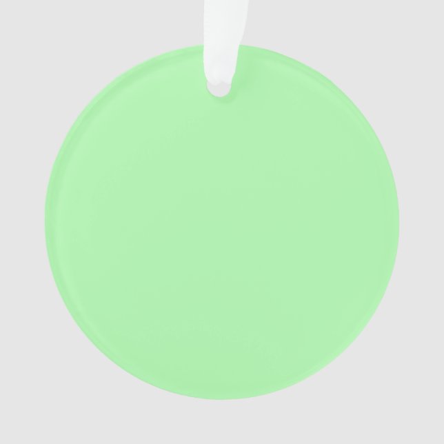 Pastel Lime Green Ornament (Front)