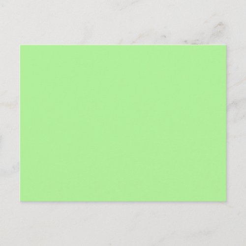 Pastel Lime Sherbet Blank Postcard