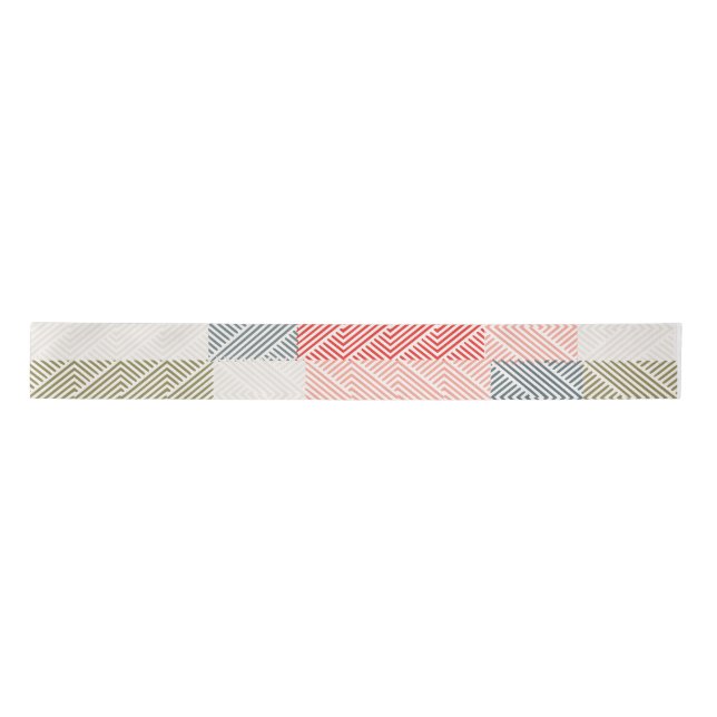 Pastel Line Pattern Ribbon (Front)