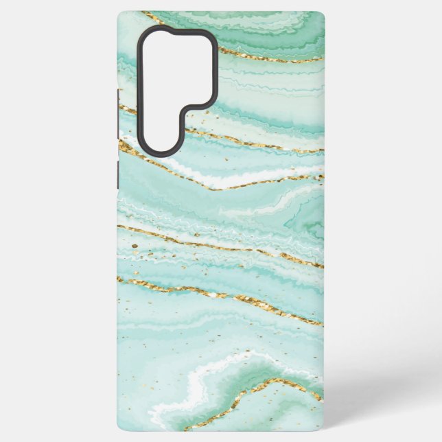 Pastel liquid abstract marble samsung galaxy case (Back)