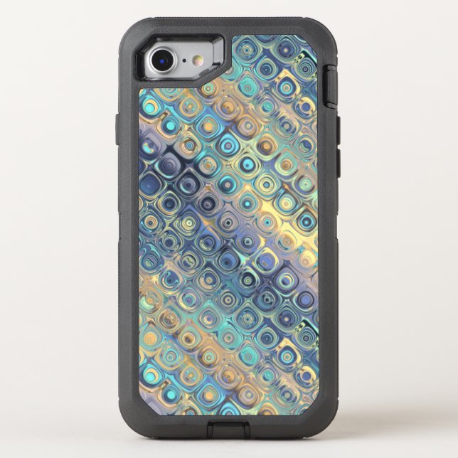 Pastel Liquid Dots Abstract Pattern Otterbox iPhone Case (Back)