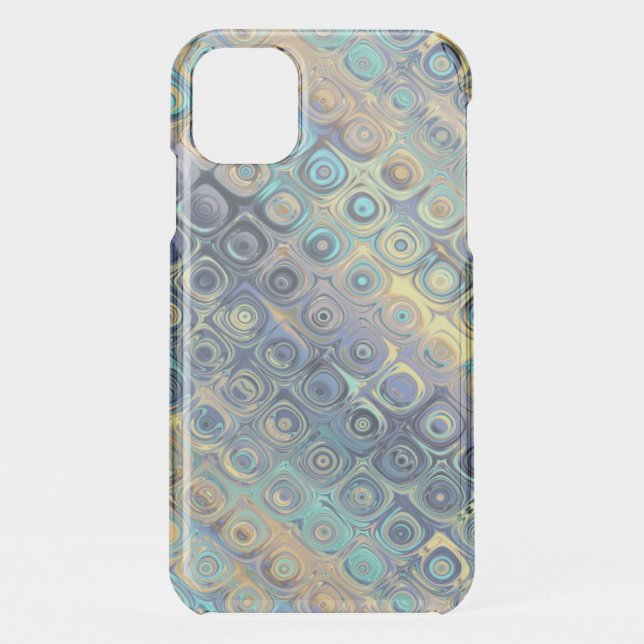 Pastel Liquid Dots Abstract Pattern Uncommon iPhon iPhone Case (Back)