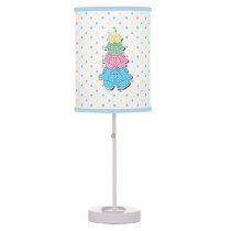 Pastel Little Baby Elephant Design Table Lamp