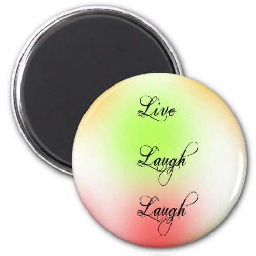 Pastel Live Laugh Love Magnet