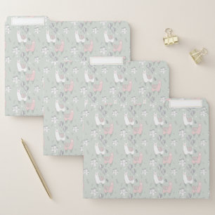 Pastel Llama Pattern File Folder