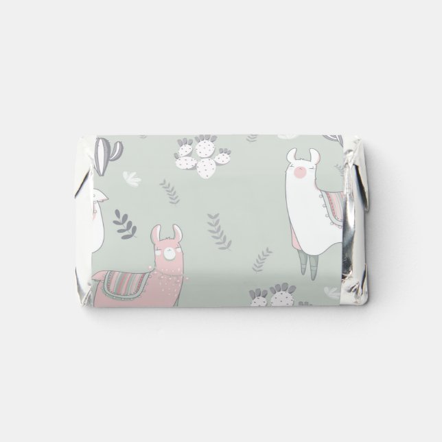 Pastel Llama Pattern Hershey's Miniatures (Front)