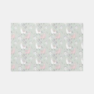 Pastel Llama Pattern Rug