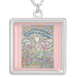 Pastel Lo que Cáncer no Puede Hacer Angel Necklace