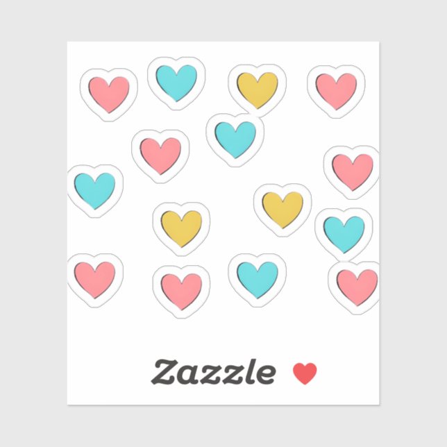 Pastel Love Aesthetic Graphic Sticker (Sheet)