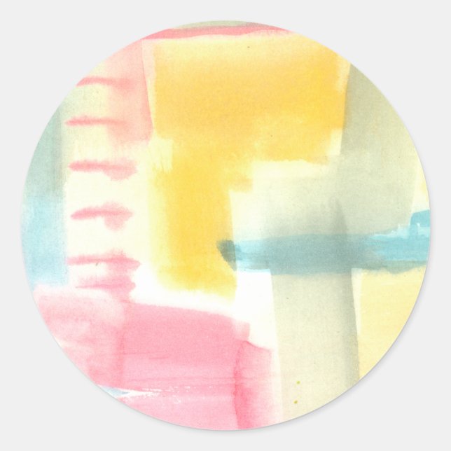 Pastel Luxe I Classic Round Sticker (Front)