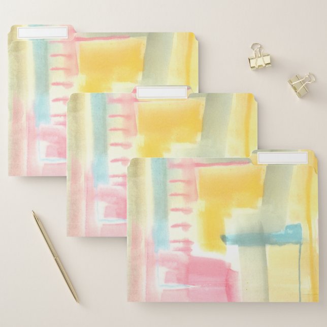 Pastel Luxe I File Folder (Set)