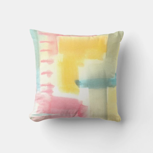 Pastel Luxe I Throw Pillow (Front)