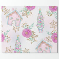 Pastel Magic Christmas Wrapping Paper