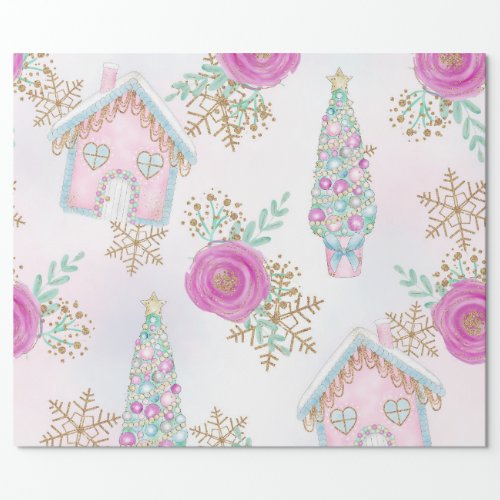 Pastel Magic Christmas Wrapping Paper