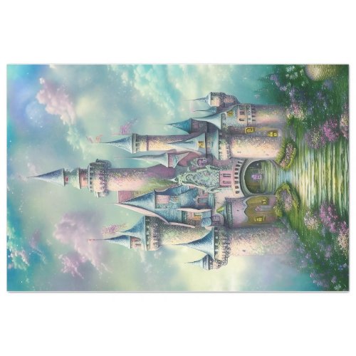 Pastel Magical Castle Tissue Paper