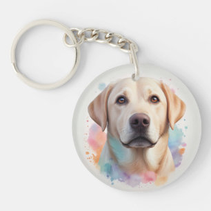 Pastel Magical Labrador Retriever Artwork Keychain