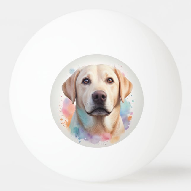 Pastel Magical Labrador Retriever Artwork Ping Pong Ball (Front)
