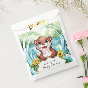 Pastel Magical Otter Baby Shower Favor Bag