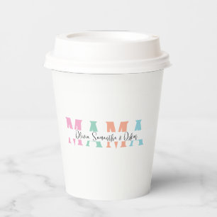 Pastel MAMA Personalized Paper Cup – Mother’s Day 