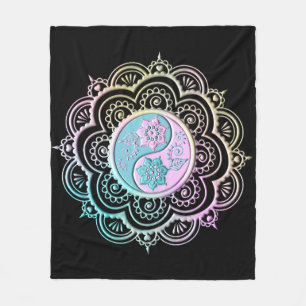 Pastel Mandala Fleece Blanket