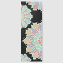 Pastel Mandala Flowers Bookmark