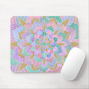 Pastel Mandala II Mouse Pad