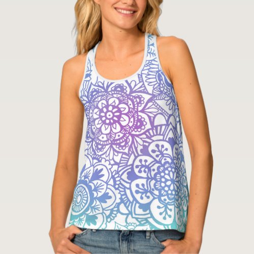 Pastel Mandala Pattern Tank Top