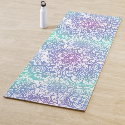 Pastel Mandala Pattern Yoga Mat