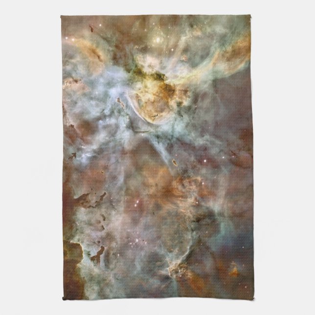 Pastel Marble in the Carina Nebula Kitchen Towel (Vertical)