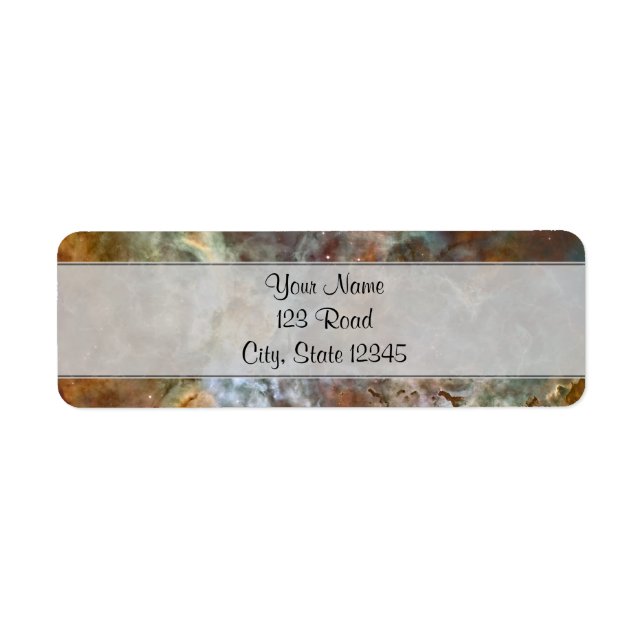 Pastel Marble in the Carina Nebula Label (Front)