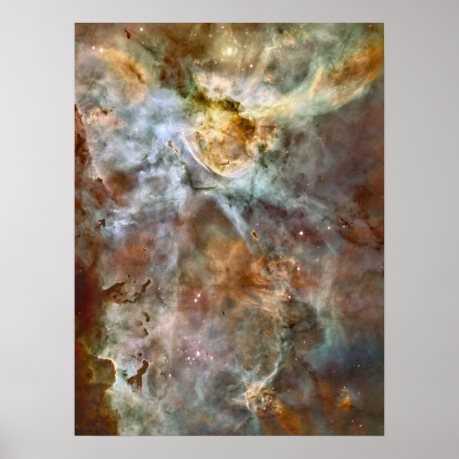 Pastel Marble in the Carina Nebula Poster (Front)