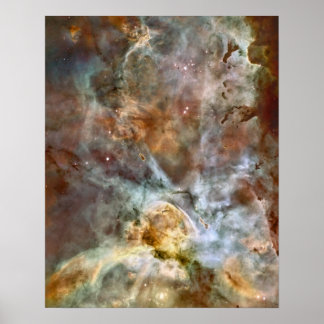 Pastel Marble in the Carina Nebula Poster