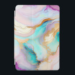 Pastel marble ink abstract glitter art iPad mini cover<br><div class="desc">Image of colorful liquid marble ink texture with glitter accents.</div>
