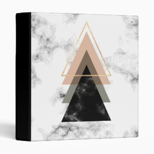 Pastel Marble Print Design 3 Ring Binder