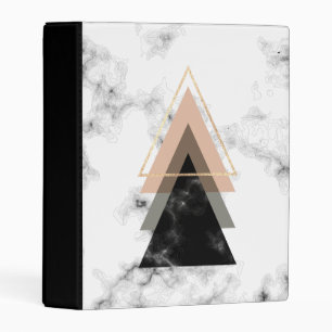 Pastel Marble Print Design Mini Binder