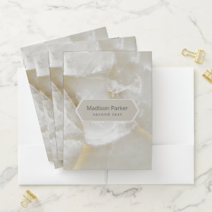 Pastel Marble Texture Pocket Folder