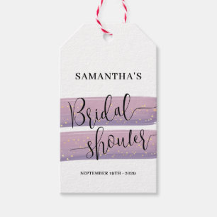 Pastel Mauve Celestial Bridal Shower  Gift Tags