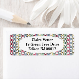 Pastel MCM Colorful Lines  Label