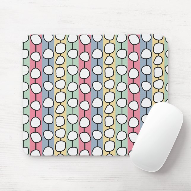 Pastel MCM Colorful Lines  Mouse Pad (With Mouse)