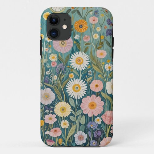 Pastel Meadow Bliss iPhone 11 Case