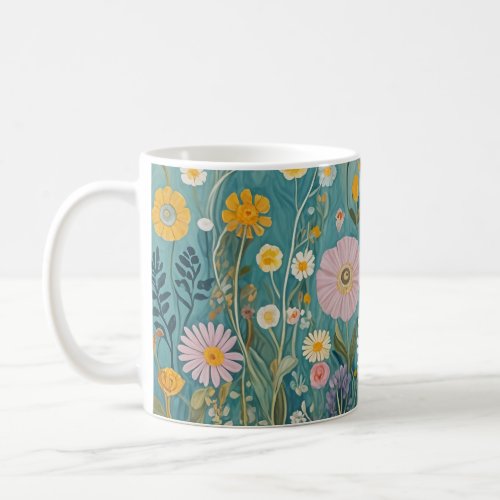 Pastel Meadow Bliss Coffee Mug