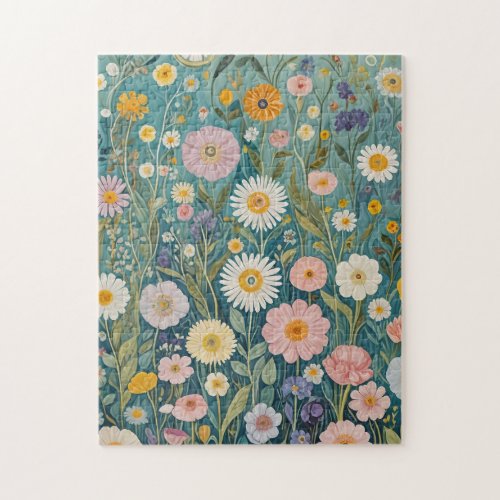 Pastel Meadow Bliss Jigsaw Puzzle